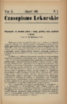 Czasopismo Lekarskie 1908 R. X T. X nr 1