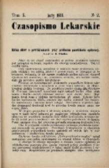 Czasopismo Lekarskie 1908 R. X T. X nr 2