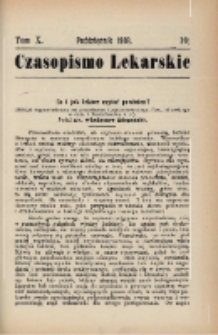Czasopismo Lekarskie 1908 R. X T. X nr 10