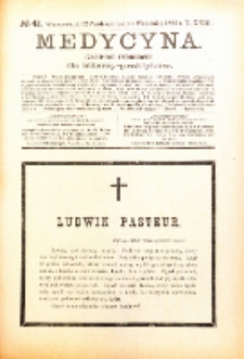 Medycyna. Czasopismo tygodniowe dla lekarzy praktycznych. 1894/95 T. XXIII nr 41