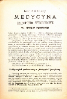 Medycyna. Czasopismo tygodniowe dla lekarzy praktycznych. 1894/95 T. XXIII nr 1-52