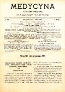 Medycyna. Czasopismo tygodniowe dla lekarzy praktycznych. 1904/1905 T. XXXIII nr 20