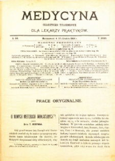 Medycyna. Czasopismo tygodniowe dla lekarzy praktycznych. 1904/1905 T. XXXIII nr 51