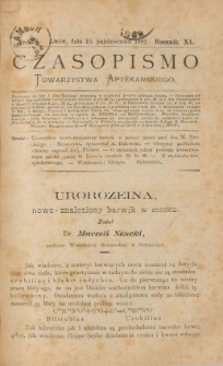 Czasopismo Towarzystwa Aptekarskiego 1882 R.XI nr 20