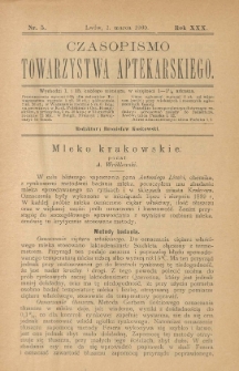 Czasopismo Towarzystwa Aptekarskiego 1990 R.XXX nr 5