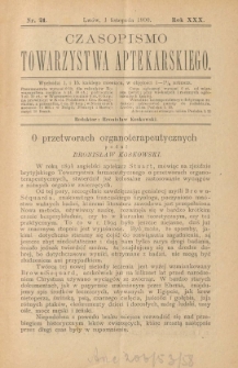 Czasopismo Towarzystwa Aptekarskiego 1990 R.XXX nr 21