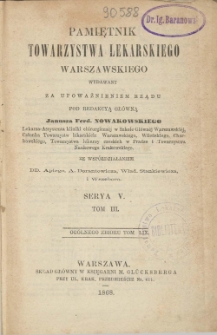Pamiętnik Towarzystwa Lekarskiego Warszawskiego 1868 t.59 nr 1-6