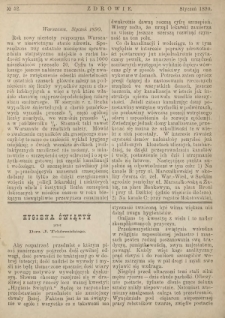 Zdrowie : miesięcznik poświęcony hygienie publicznej i prywatnej 1890 T. 6 nr 52