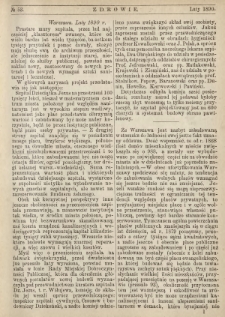 Zdrowie : miesięcznik poświęcony hygienie publicznej i prywatnej 1890 T. 6 nr 53