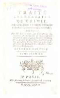 Traité élémentaire de chimie présenté dans un ordre nouveau et d'après les découvertes modernes