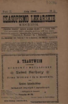 Czasopismo Lekarskie 1900 R. II T. II nr 2