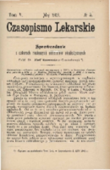 Czasopismo Lekarskie 1903 T. V nr 5