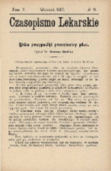 Czasopismo Lekarskie 1903 T. V nr 9