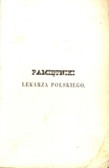 Pamiętniki Lekarza Polskiego T.3