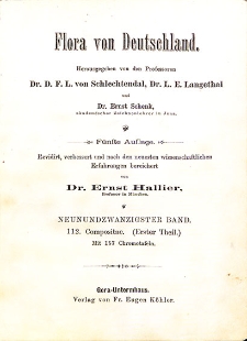 Flora von Deutschland. Band 29: Compositae (Erster Theil)