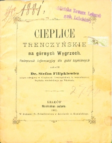 Cieplice Trenczyńskie na g&oacute;rnych Węgrzech