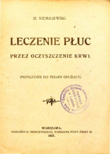 Leczenie płuc przez oczyszczanie krwi