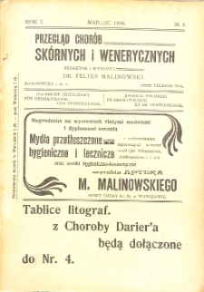 1906, Przegląg chor&oacute;b sk&oacute;rnych i wenerycznych nr 3