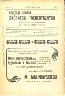 1906, Przegląd chor&oacute;b sk&oacute;rnych i wenerycznych nr 9