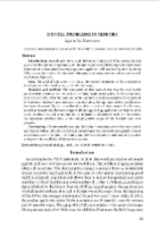 Dental problems in seniors