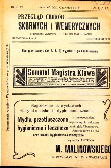 1912, Przegląd chor&oacute;b sk&oacute;rnych i wenerycznych nr 4-6
