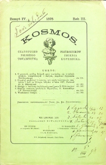 Kosmos: czasopismo Polskiego Towarzystwa Przyrodnik&oacute;w im. Kopernika. Zeszyt 4