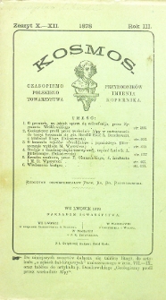 Kosmos: czasopismo Polskiego Towarzystwa Przyrodnik&oacute;w im. Kopernika. Zeszyt 10-12