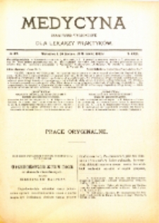 Medycyna. Czasopismo tygodniowe dla lekarzy praktycznych. 1902/3 T. XXXI nr 37