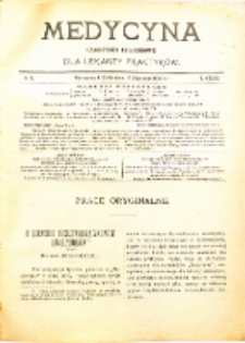 Medycyna. Czasopismo tygodniowe dla lekarzy praktycznych. 1902/3 T. XXXI nr 2