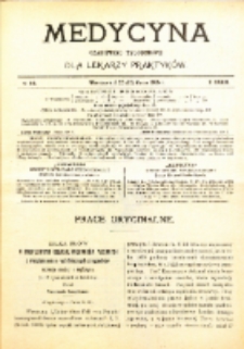 Medycyna. Czasopismo tygodniowe dla lekarzy praktycznych. 1904/1905 T. XXXIII nr 12