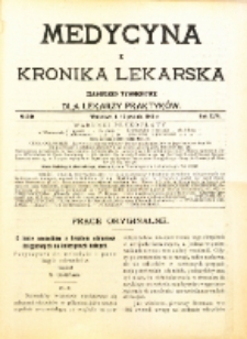 Medycyna i Kronika Lekarska : czasopiosmo tygodniowe dla lekarzy praktyk&oacute;w 1911, R. XLVI nr 50