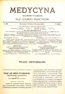 Medycyna czasopismo tygodniowe dla lekarzy praktycznych. 1903/1904 T. XXXII nr 32