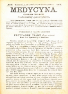 Medycyna i Kronika Lekarska : czasopiosmo tygodniowe dla lekarzy praktyk&oacute;w 1887, R. XV nr 50