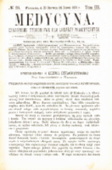 Medycyna czasopismo tygodniowe dla lekarzy praktycznych 1875 T.III nr 28