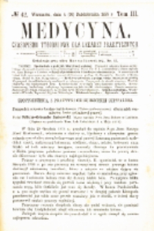 Medycyna czasopismo tygodniowe dla lekarzy praktycznych 1875 T.III nr 42