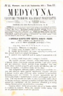 Medycyna czasopismo tygodniowe dla lekarzy praktycznych 1875 T.III nr 44