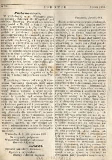 Zdrowie : miesięcznik poświęcony hygienie publicznej i prywatnej 1888 T. 4 nr 28