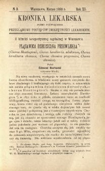 Kronika Lekarska : pismo poświęcone przeglądowi postęp&oacute;w umiejętności lekarskich 1890 R. 11 nr 3