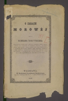 O zarazie morow&eacute;j