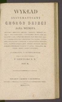 Wykład systematyczny chorob dzieci Jana Wendta Tom 2