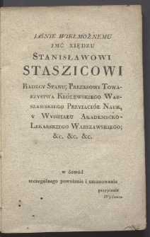 O przyczynach chor&oacute;b y częstego pomoru bydląt w Polsce, tudzież o sposobach ochronienia onychże od takowych wypadk&oacute;w