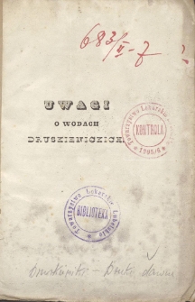 Uwagi nad naturą, działaniem i użyciem druskienickich w&oacute;d